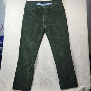 J. McLaughlin Cotton Oxford Corduroy Pants Men’s 36 Green Preppy Holiday
